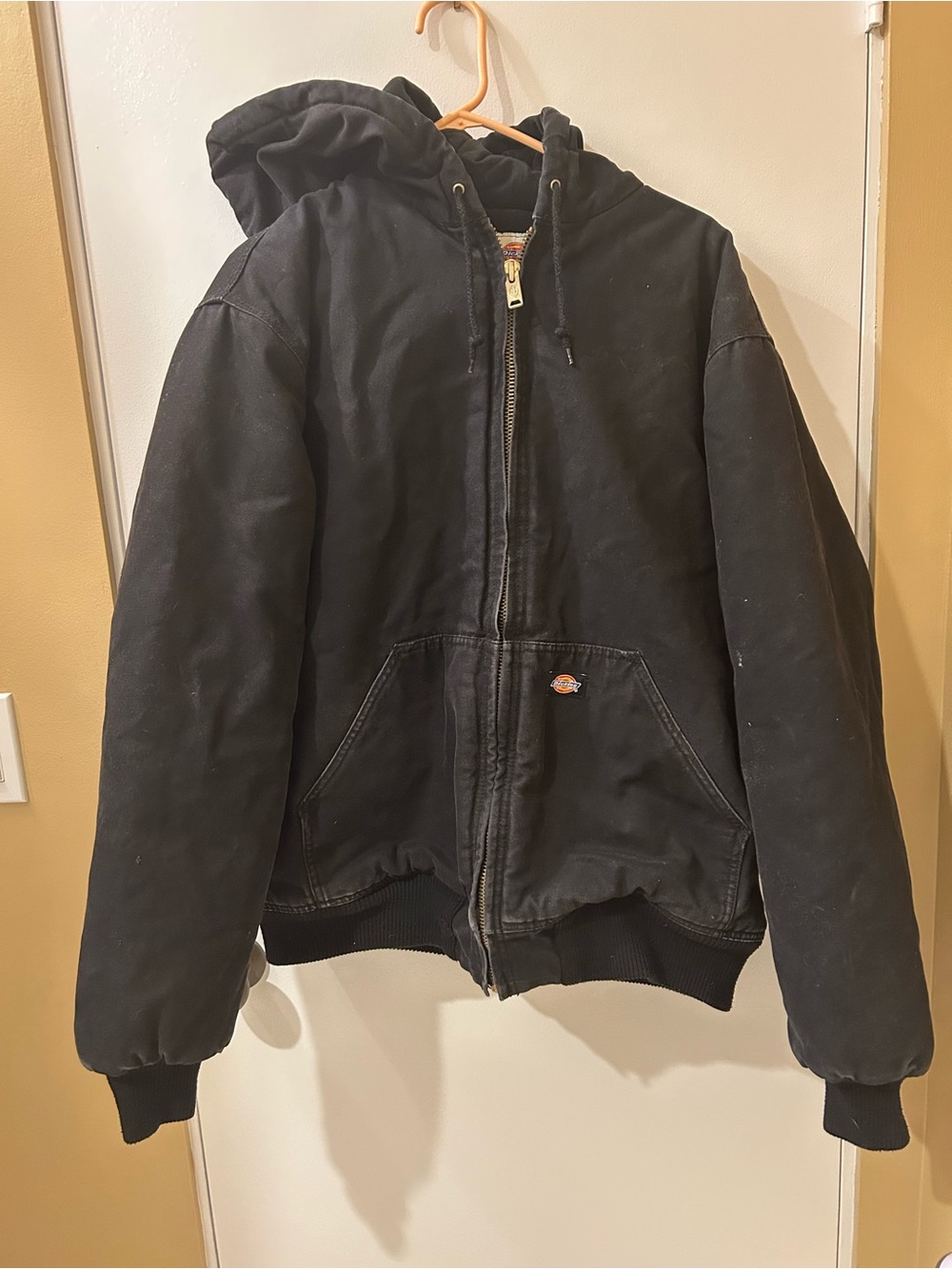 Dickies Black Hooded Work-Style Jacket